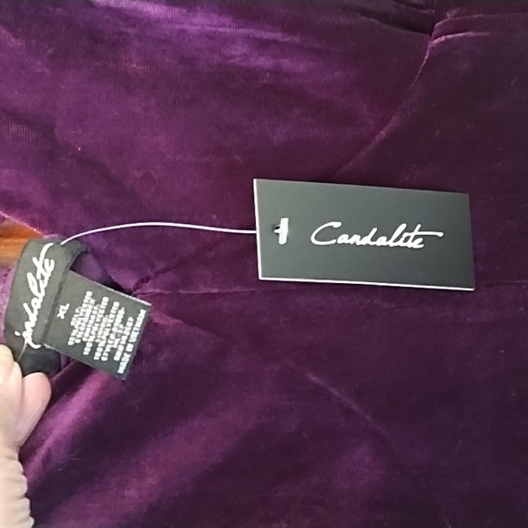 NWT Candalite velvet sleeveless retro look full length event dress in purple XL - Picture 3 of 6